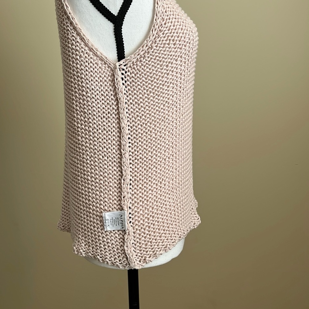 Alpha Studio - Italian Knit Sleeveless Sweater Shell - 44 IT - M - Picture 6 of 14